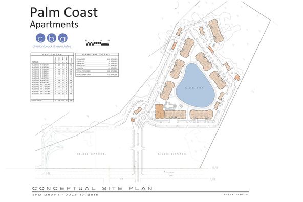 Lot 3, a 306 unit apartment site: Pine Lakes Pkwy, Palm Coast, FL 32136